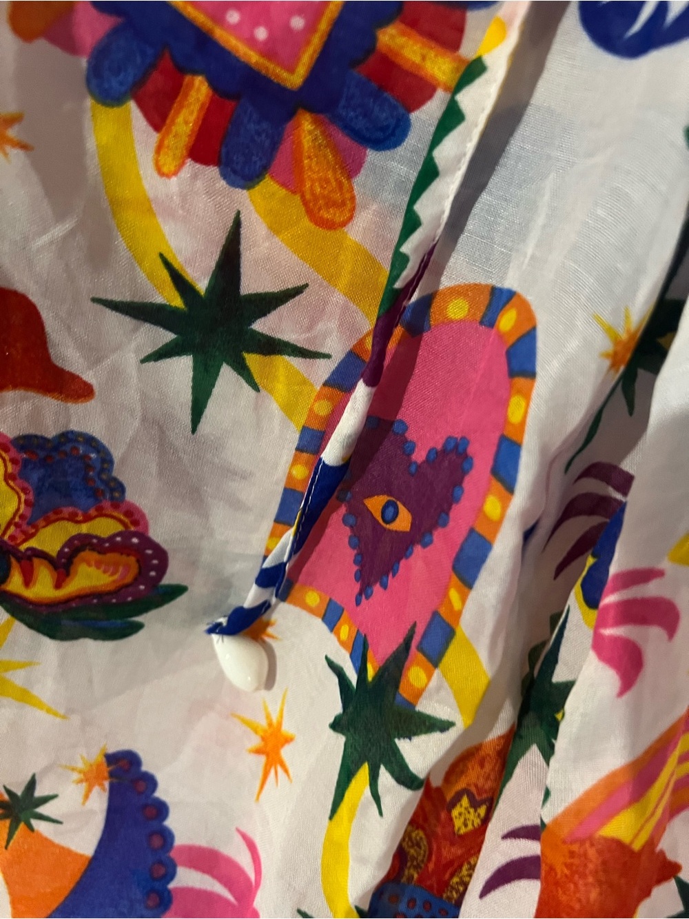 Women's White Rainbow & Floral Print Lounge Pants - Picture 7 of 7